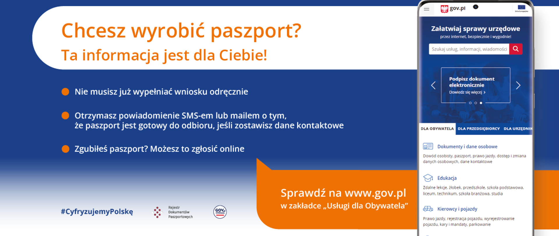 Informacja dotycząca zmian w wydawaniu paszportów