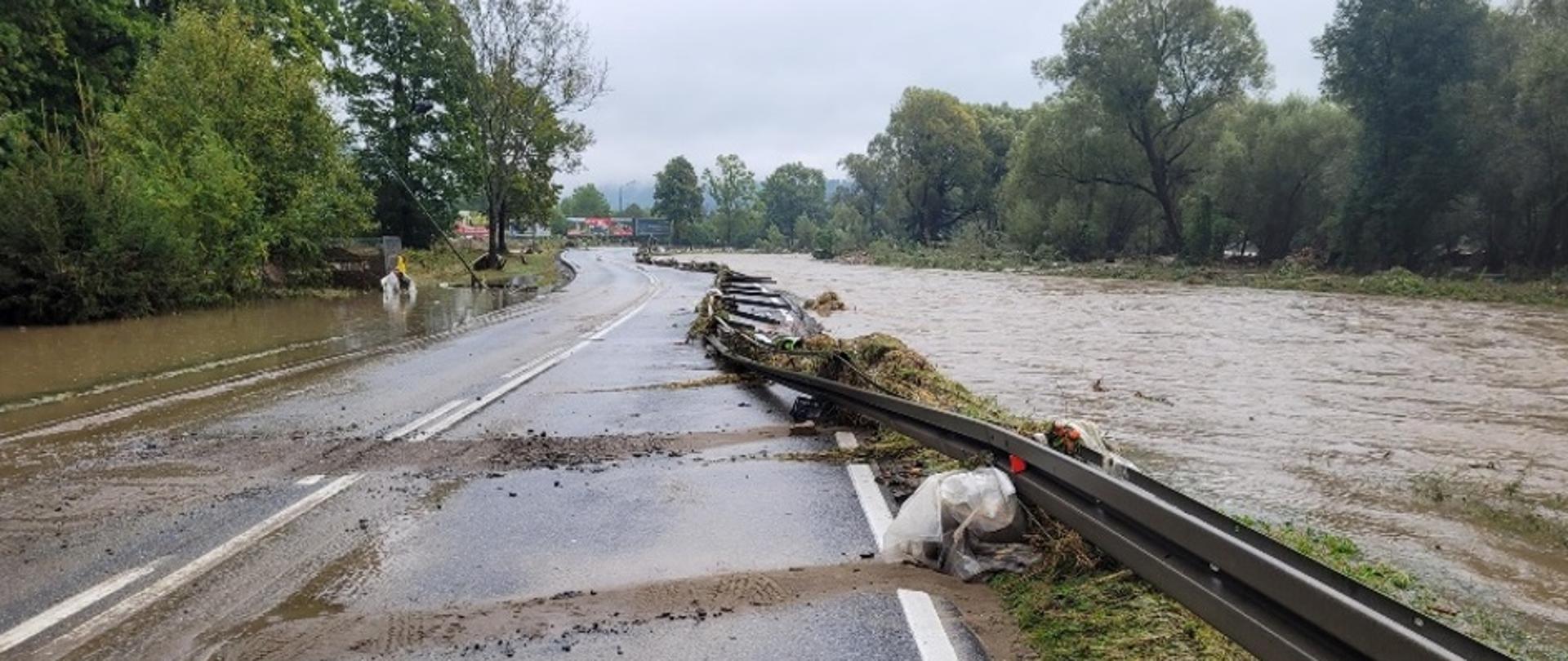 DK33 Żelazno - powódź we wrześniu 2024 r. fot. GDDKIA