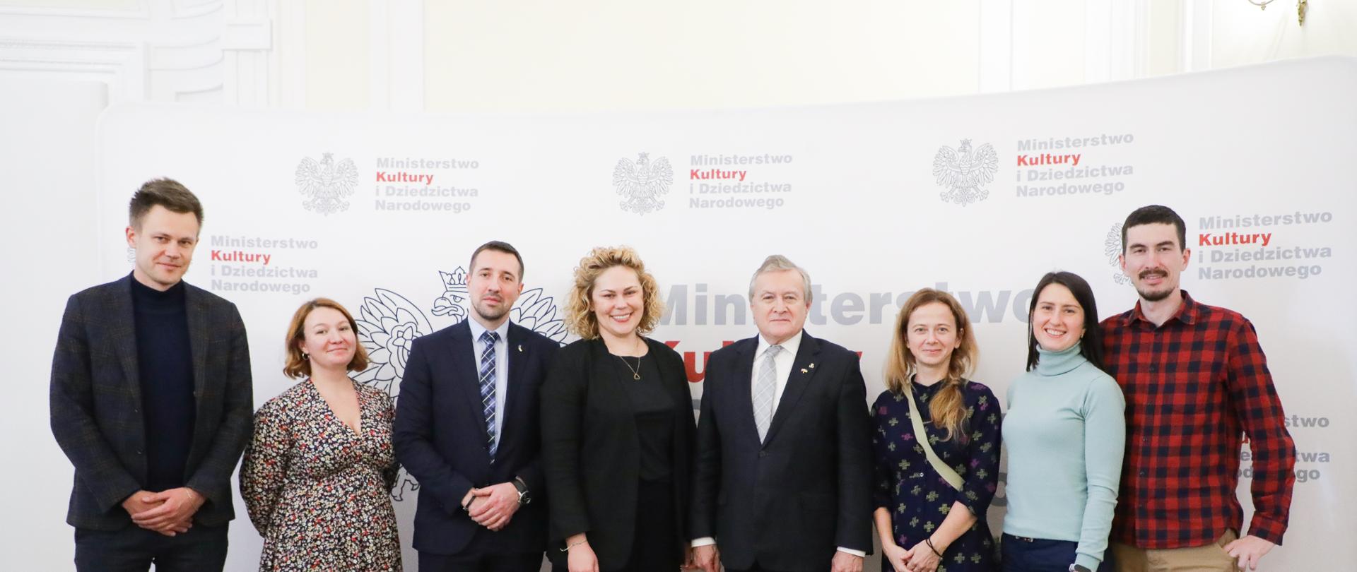 Wicepremier Piotr Gliński przyjął delegację ukraińskiego Ministerstwa Kultury i Polityki Informacyjnej, fot. Danuta Matloch