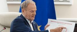 Premier Donald Tusk podczas posiedzenia Rady Ministrów 30.09.2025 r.