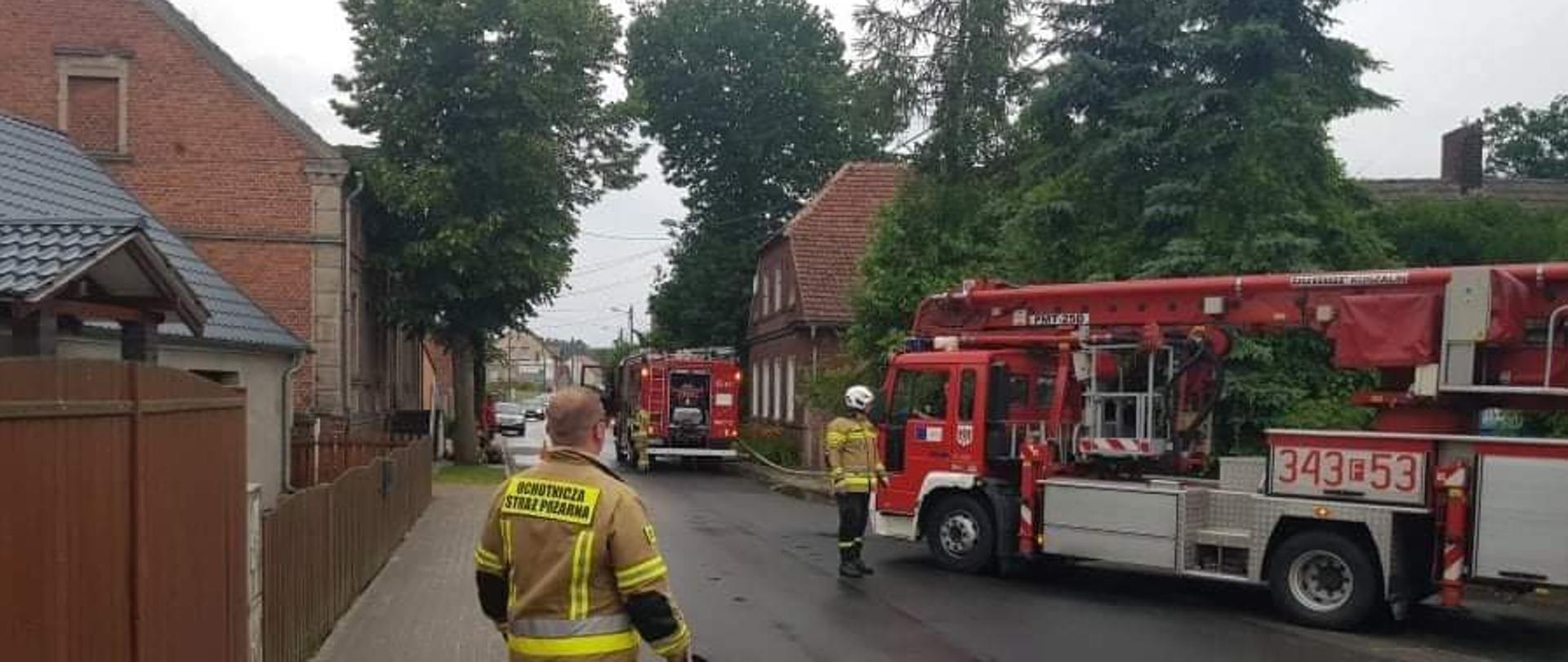 Pożar budynku mieszkalnego