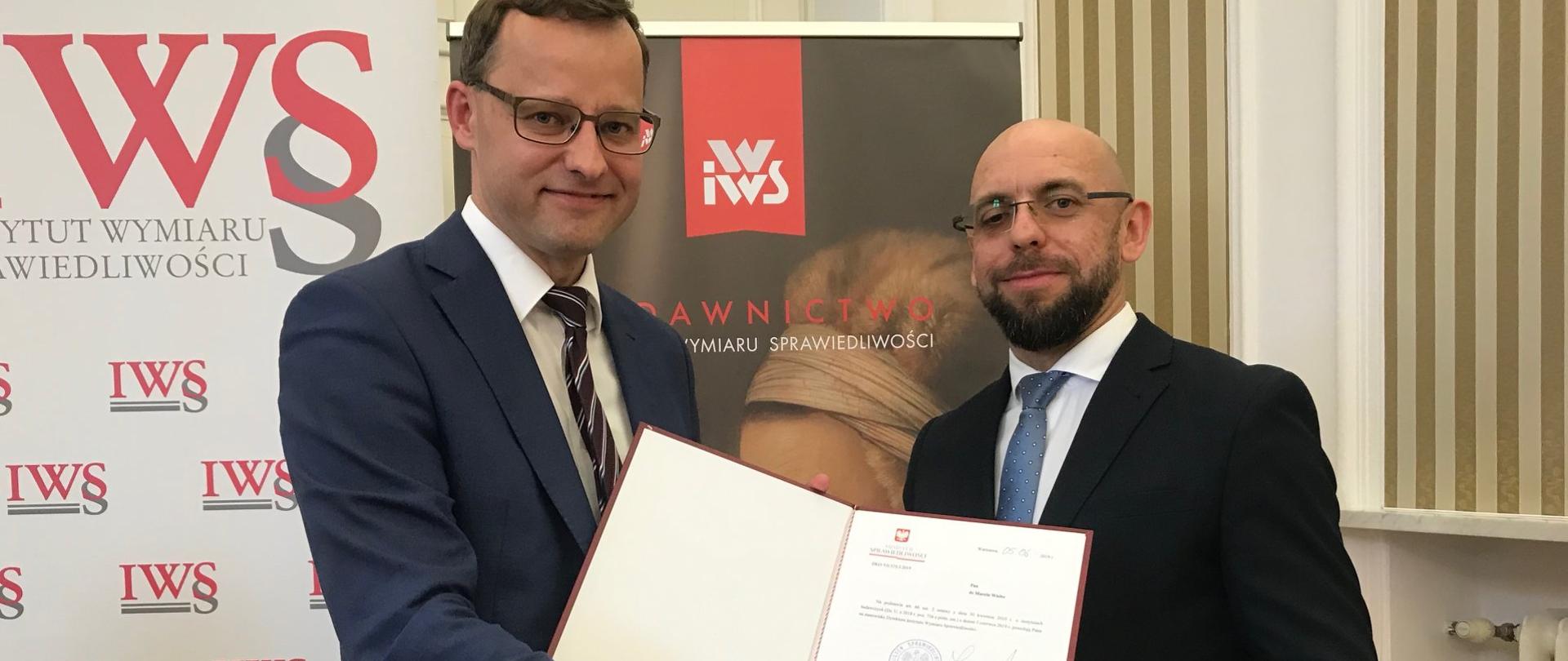 Dr Marcin Wielec nowym dyrektorem Instytutu Wymiaru Sprawiedliwości