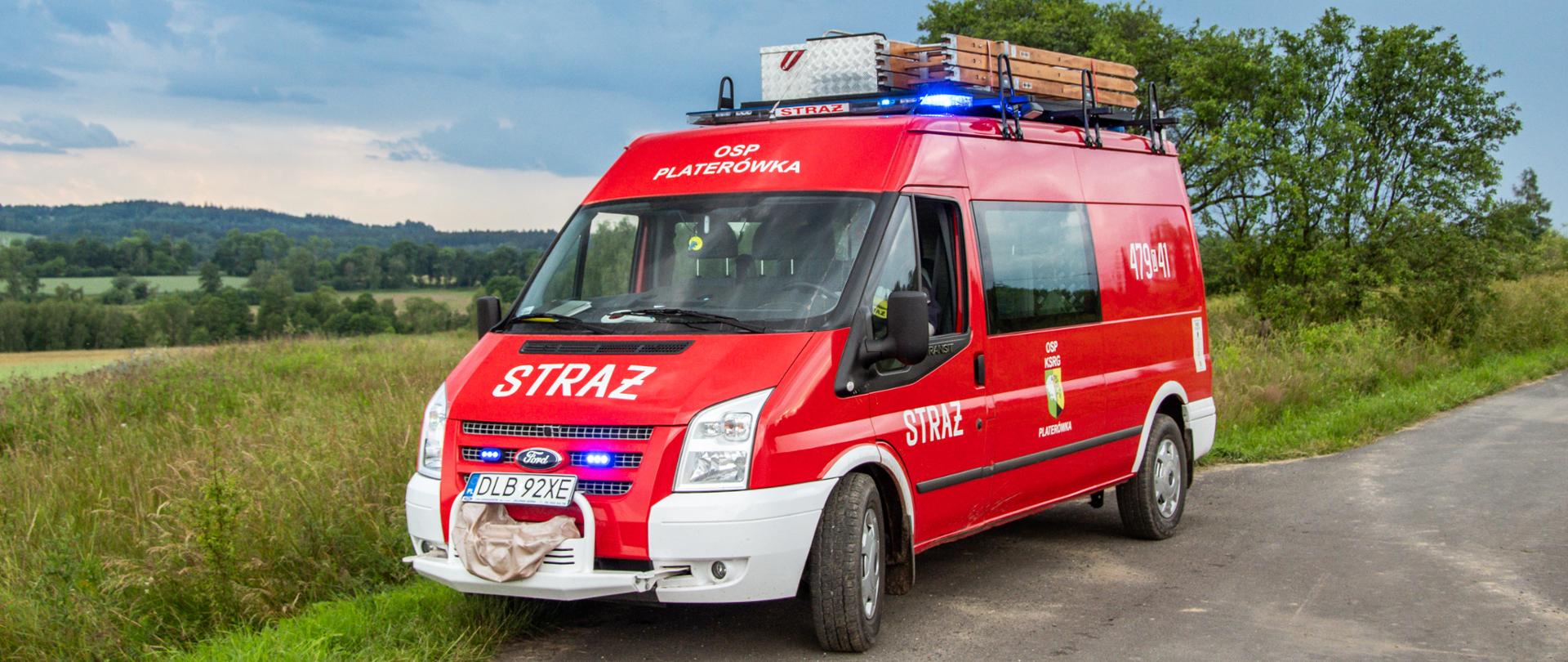 OSP Platerówka - samochód lekki gaśniczy 479-41