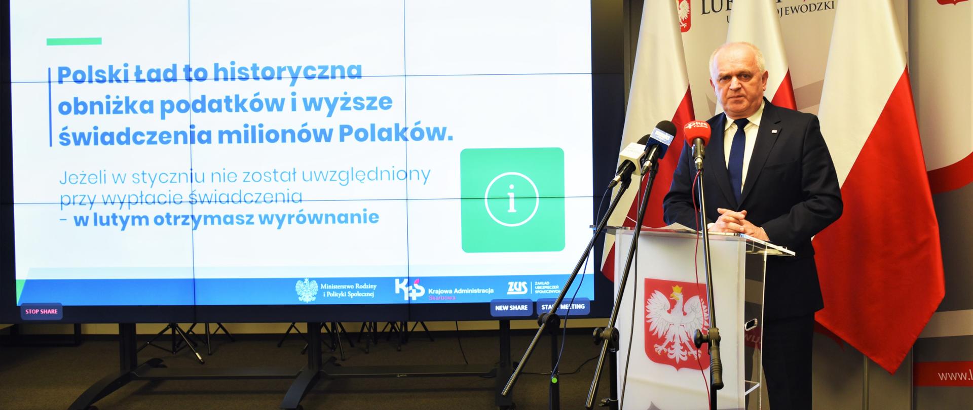 Przemowa wojewody podczas konferencji
