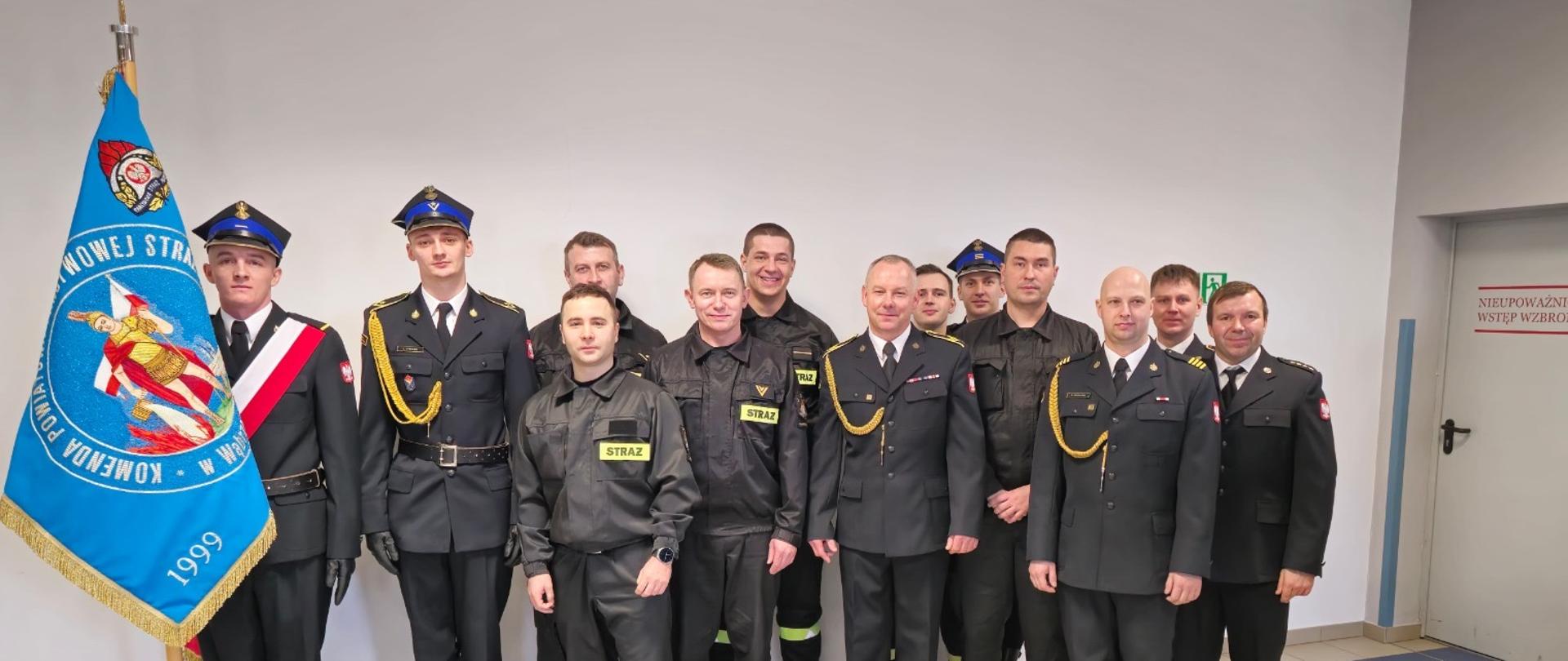 Uroczysta zbiórka z okazji przejścia na zaopatrzenie emerytalne st. ogn. Mariusza Czerwonki.