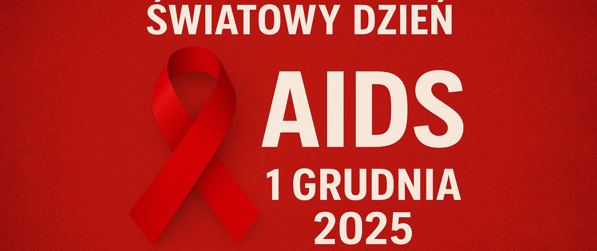 Baner Światowy dzień Aids