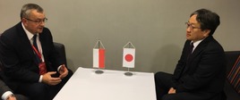 Spotkanie ministra Adamczyka z wiceministrem ziemi, infrastruktury, transportu i turystyki Japonii Masafumi Morim