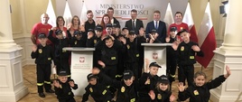 Dziecięca drużyna OSP gościła w Ministerstwie Sprawiedliwości
