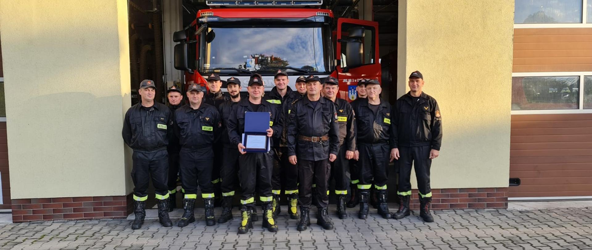 Podziękowania z udział w misji gaszenia pożarów we Francji