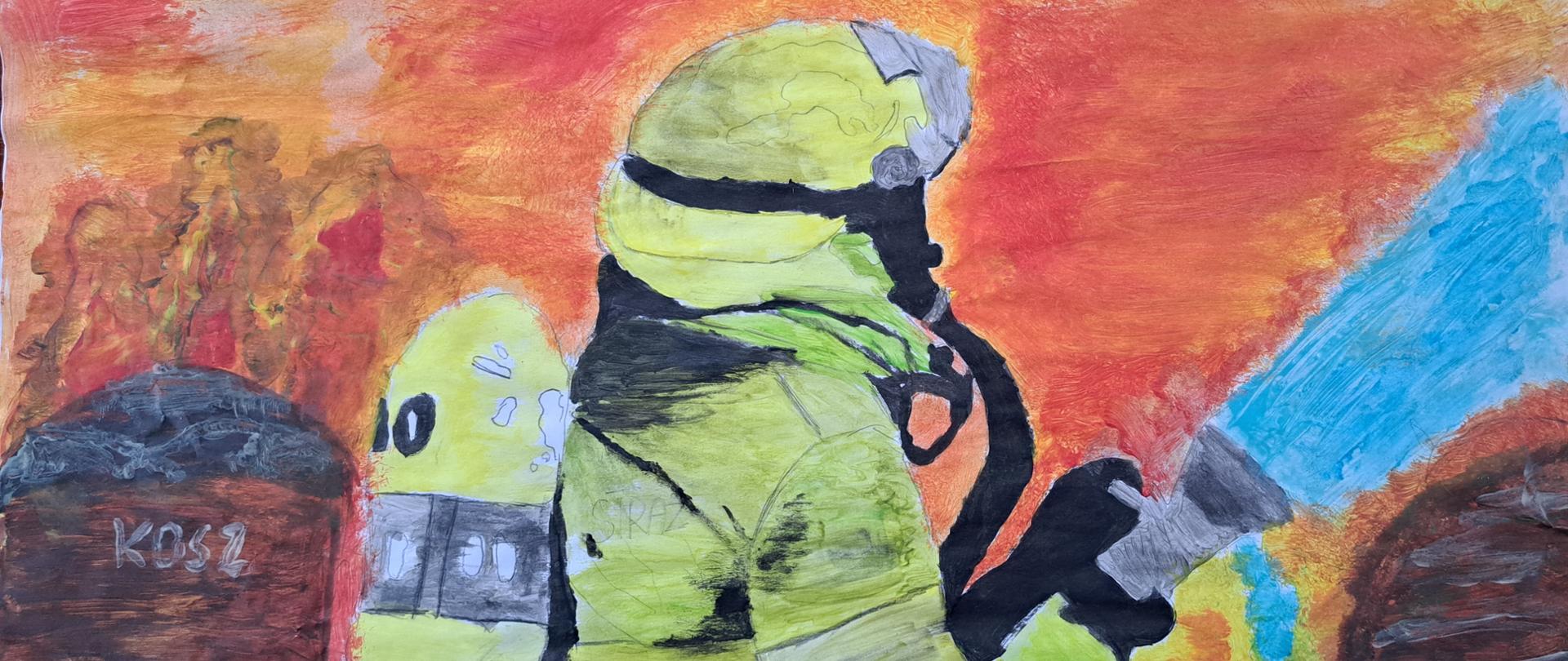 Konkurs plastyczny "Młodzież zapobiega pożarom" 