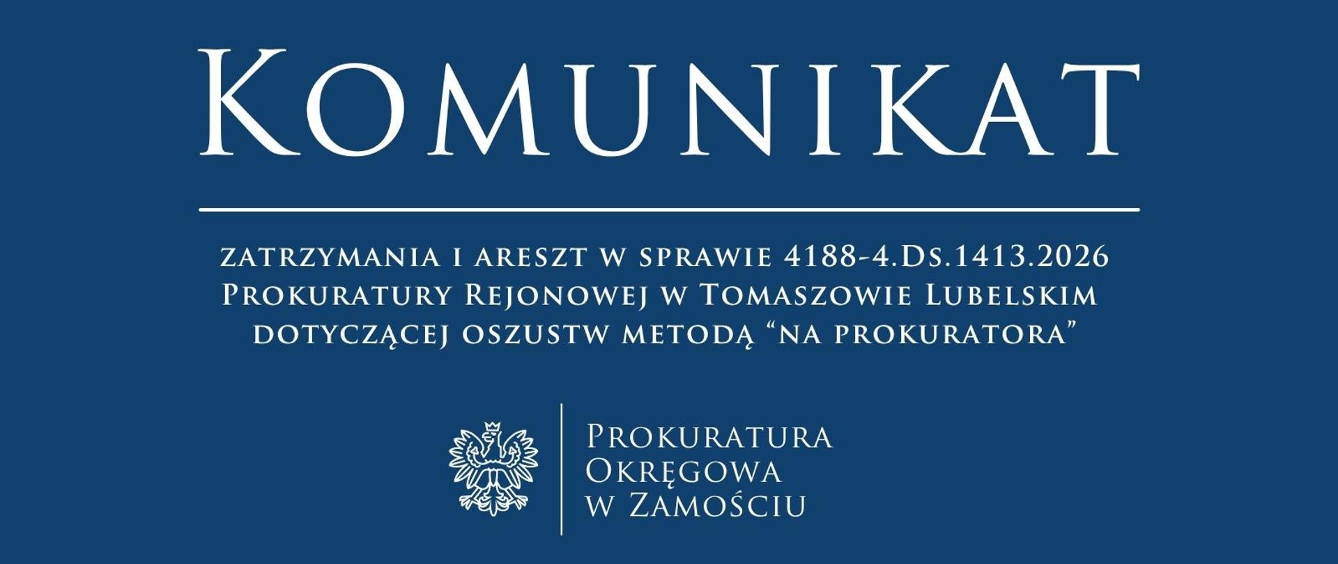 4188-4.Ds.1413.2026 oszustwo Tomaszów