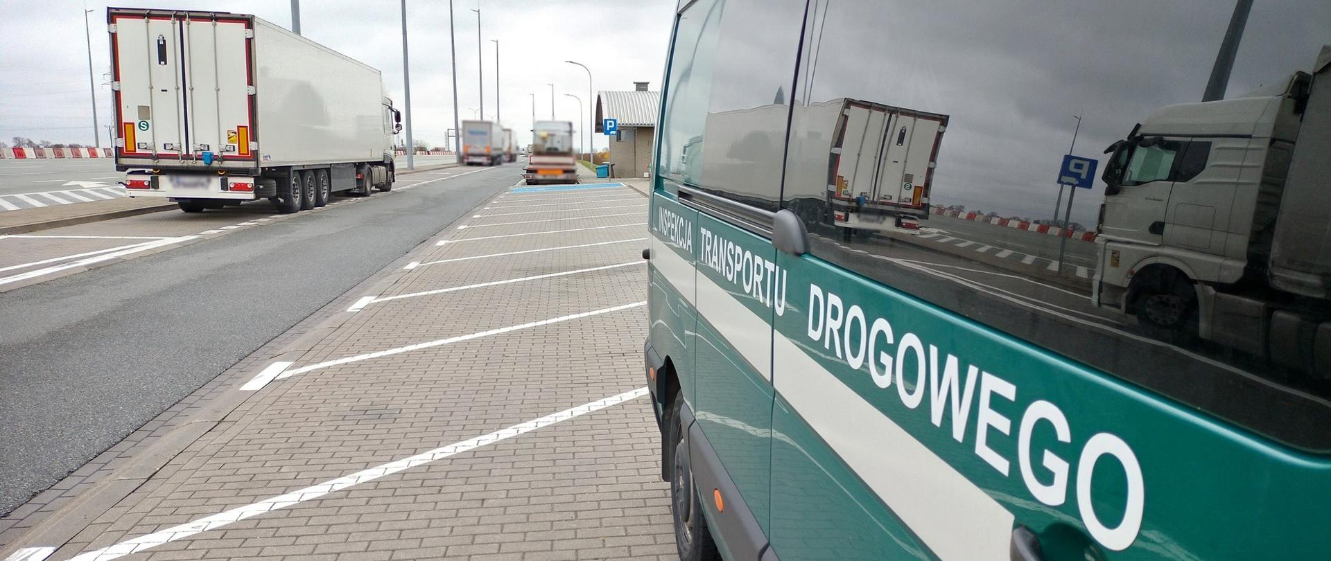 Wielkopolscy inspektorzy przeprowadzali kontrole przewożonych materiałów niebezpiecznych ADR na autostradzie A2