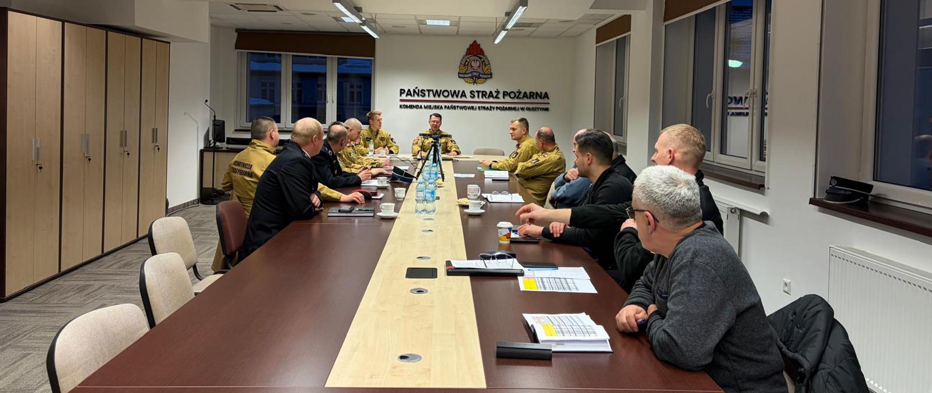 Spotkanie Przedstawicieli KM PSP w Olsztynie z Komendantami Gminnymi z powiatu olsztyńskiego