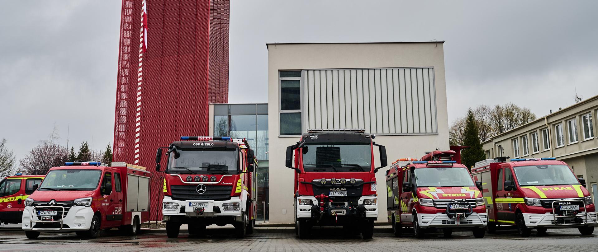 Uroczyste przekazanie pojazdów zakupionych dla jednostek OSP województwa śląskiego