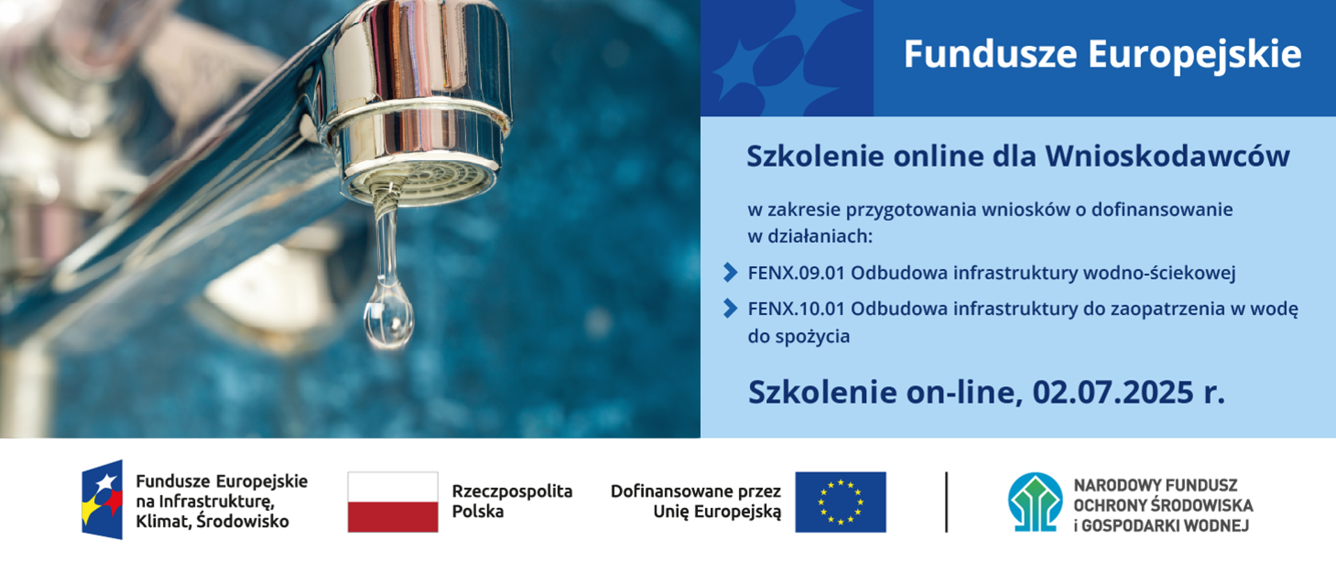 Plansza info-promo. Fundusze Europejskie. 