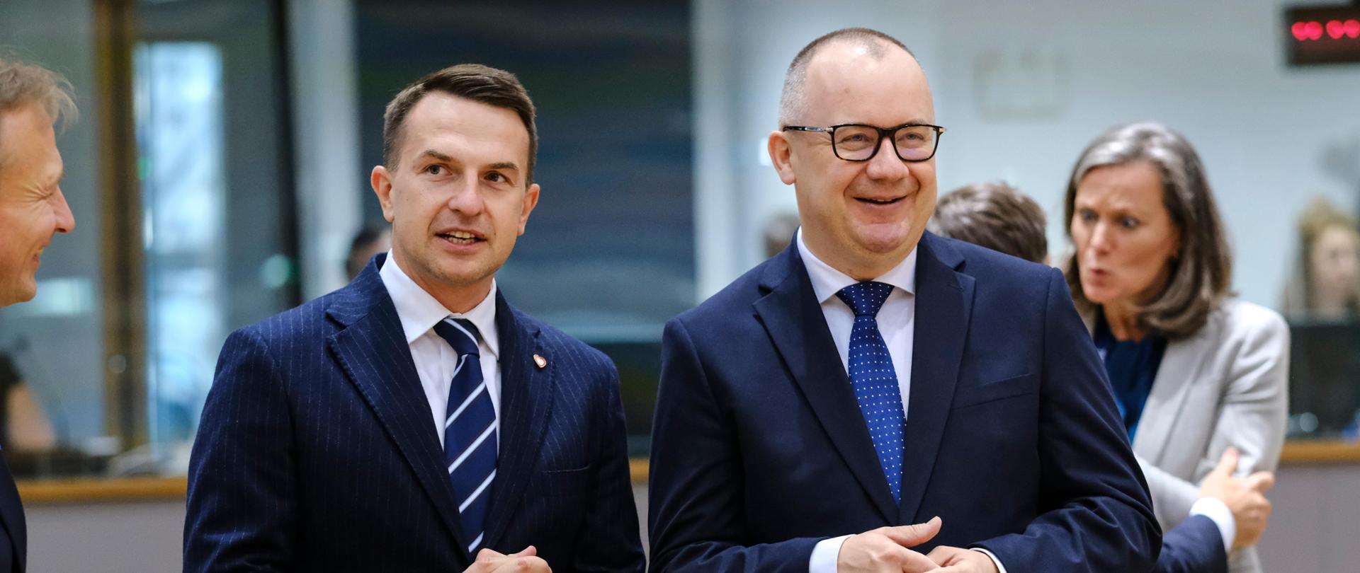 Minister Adam Szłapka and minister Adam Bodnar, fot. newsroom.consilium.europa.eu.