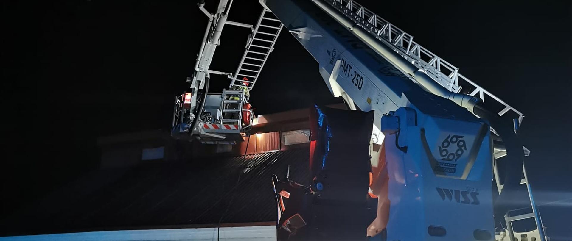 1. Pożar sadzy w przewodzie kominowym w miejscowości Cieszkowy