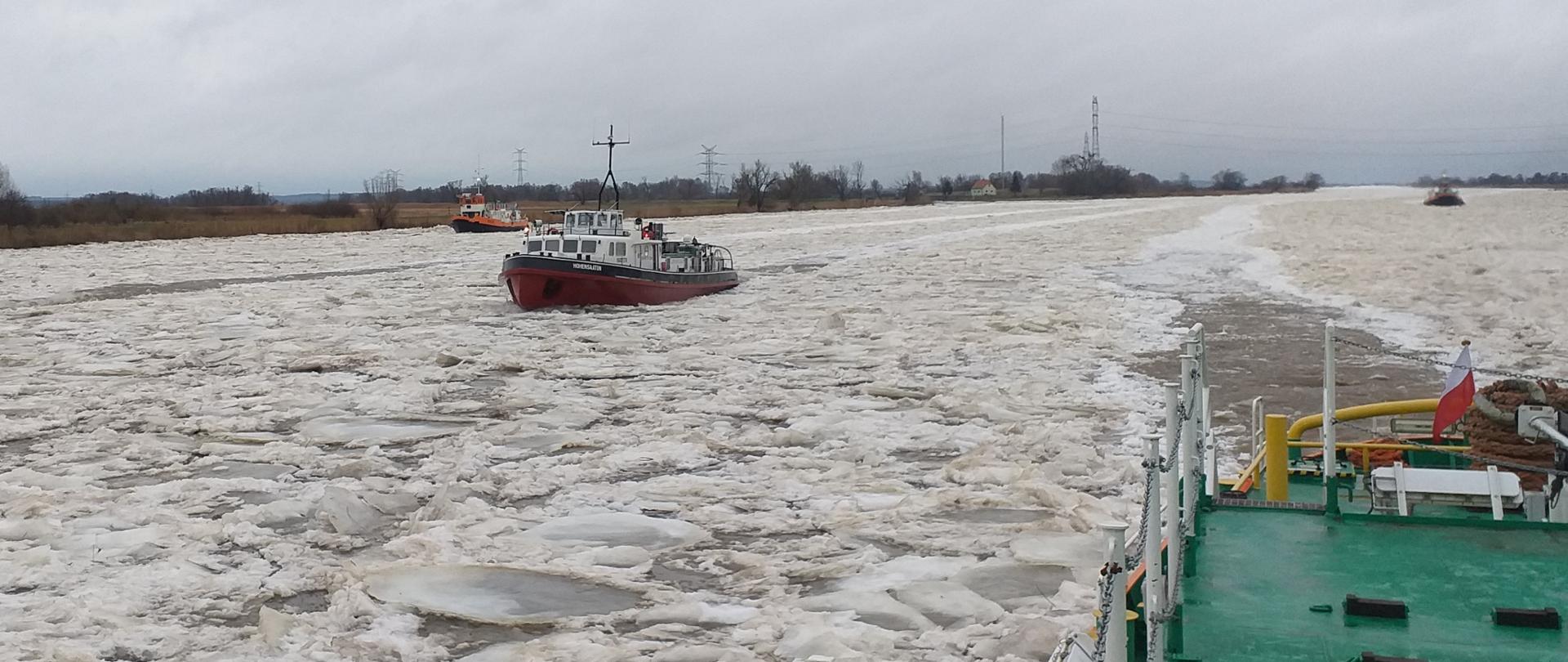 Lodołamanie na rzece Odrze