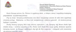 Zdjęcie przedstawia życzenia Komendanta Powiatowego PSP w Kole z okazji Dnia Strażaka
