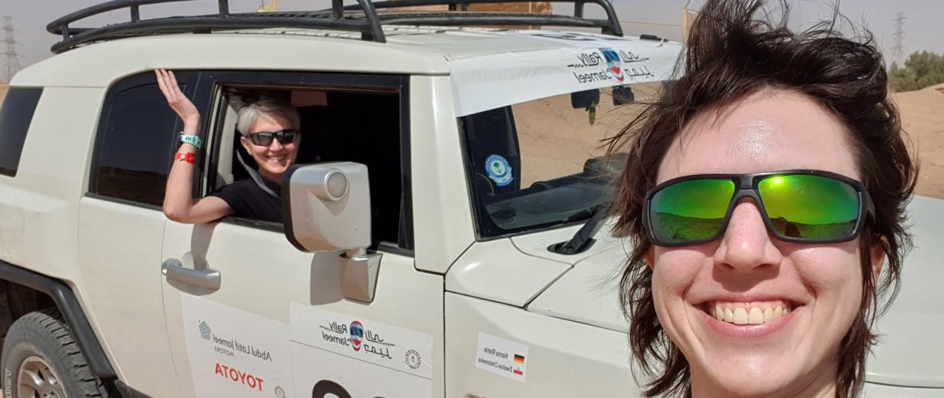 Polski zespół podczas rajdu kobiet w KAS - Rally Jameel 2022