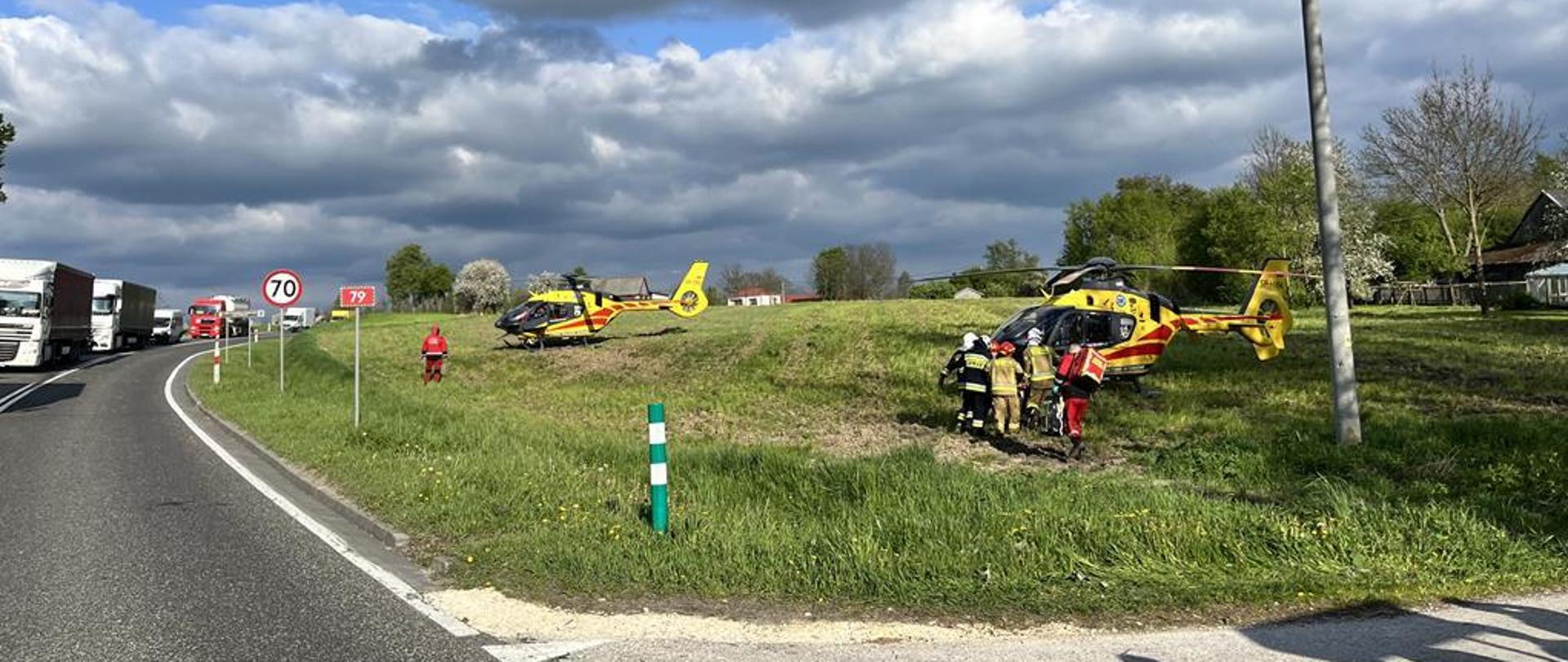 Działania ratownicze w miejscowości Beszowa.