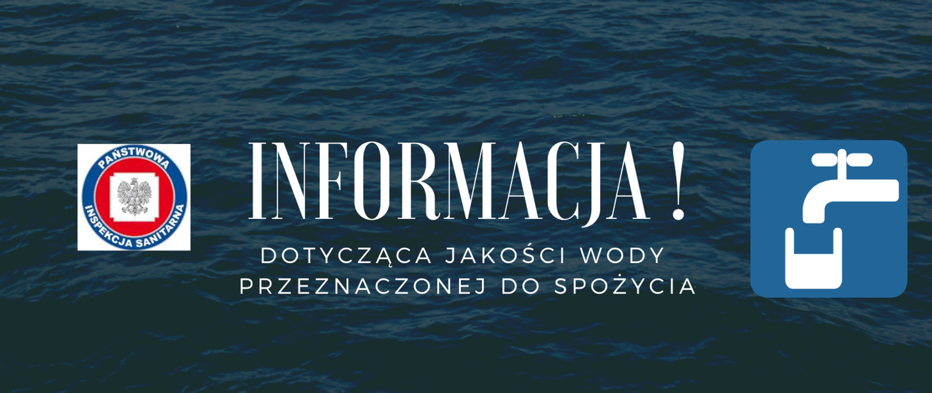 Informacja dotyczącą jakości wody przeznaczonej do spożycia 