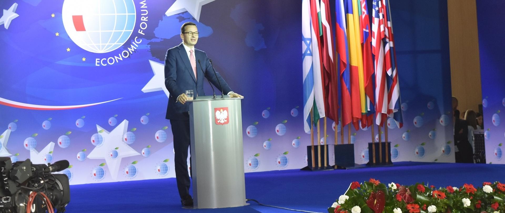 Premier Mateusz Morawiecki - Forum Ekonomiczne w Krynicy