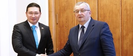 Minister Adamczyk spotkał się z ambasadorem Republiki Kazachstanu M. Baimukhanem