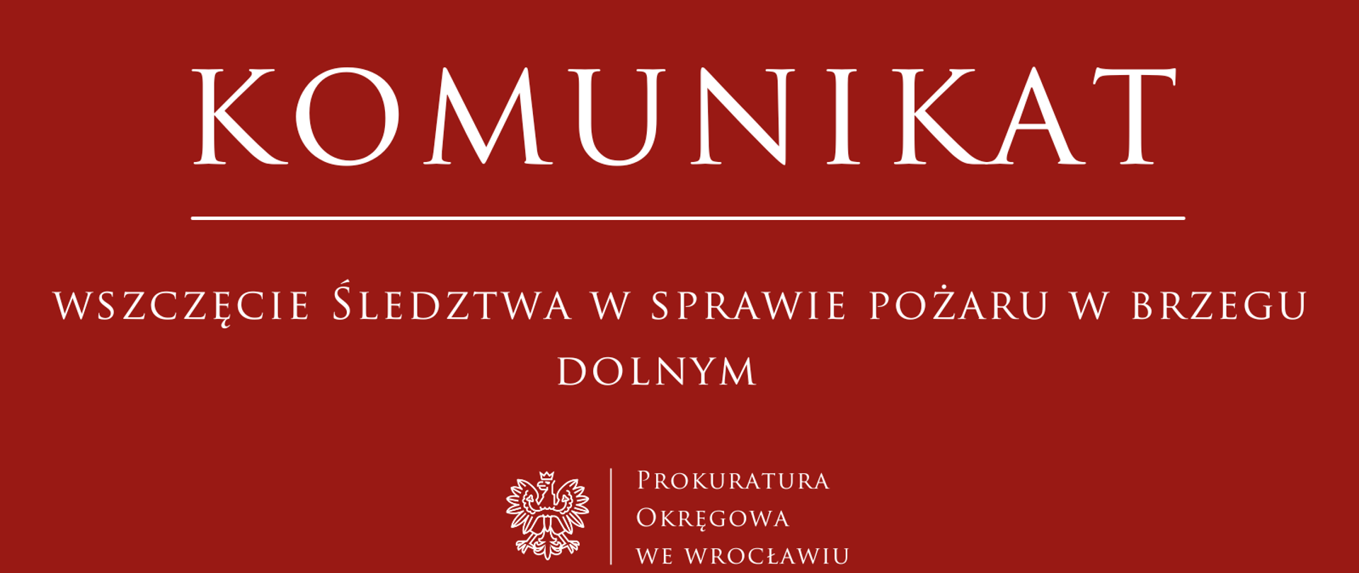 Wszczęcie śledztwa w sprawie pożaru w Brzegu Dolnym 