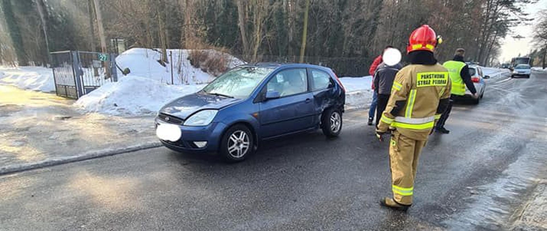 Wypadek drogowy w miejscowości Rakowiec.