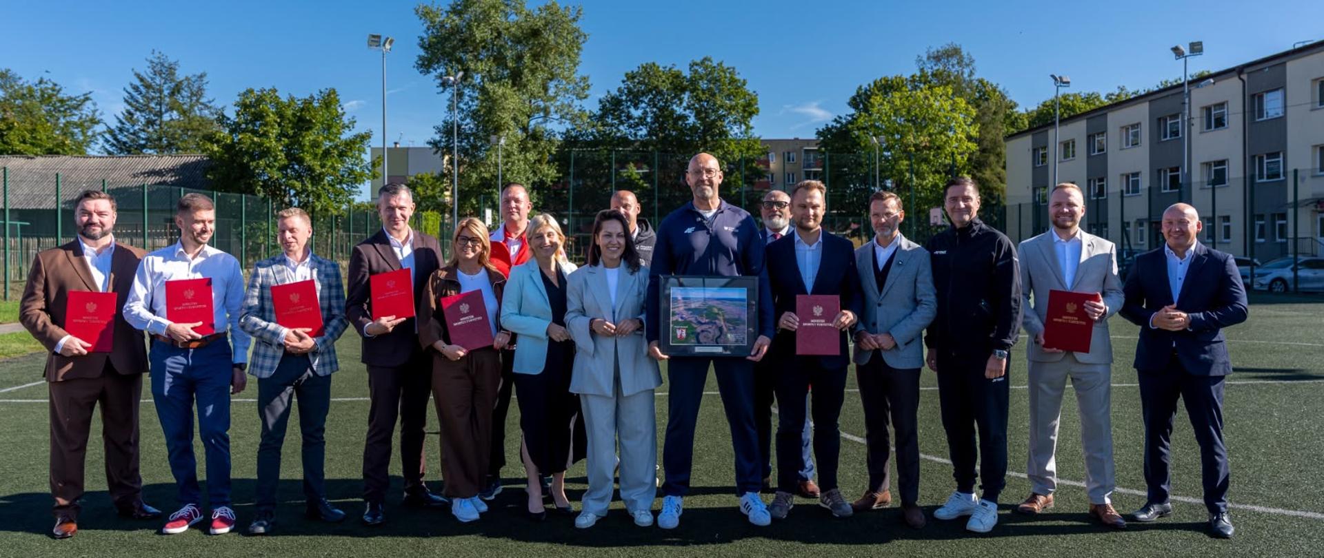 Wizyta ministra sportu i turystyki Jakuba Rutnickiego w Mońkach