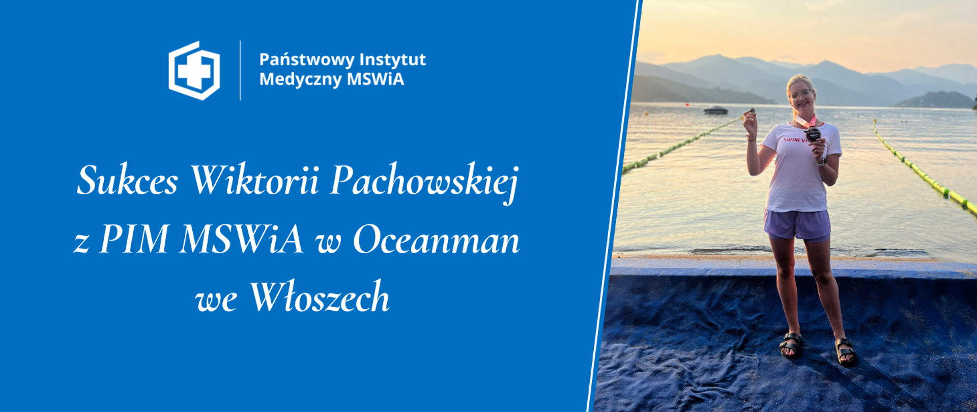 
Sukces Wiktorii Pachowskiej z PIM MSWiA w Oceanman we Włoszech 