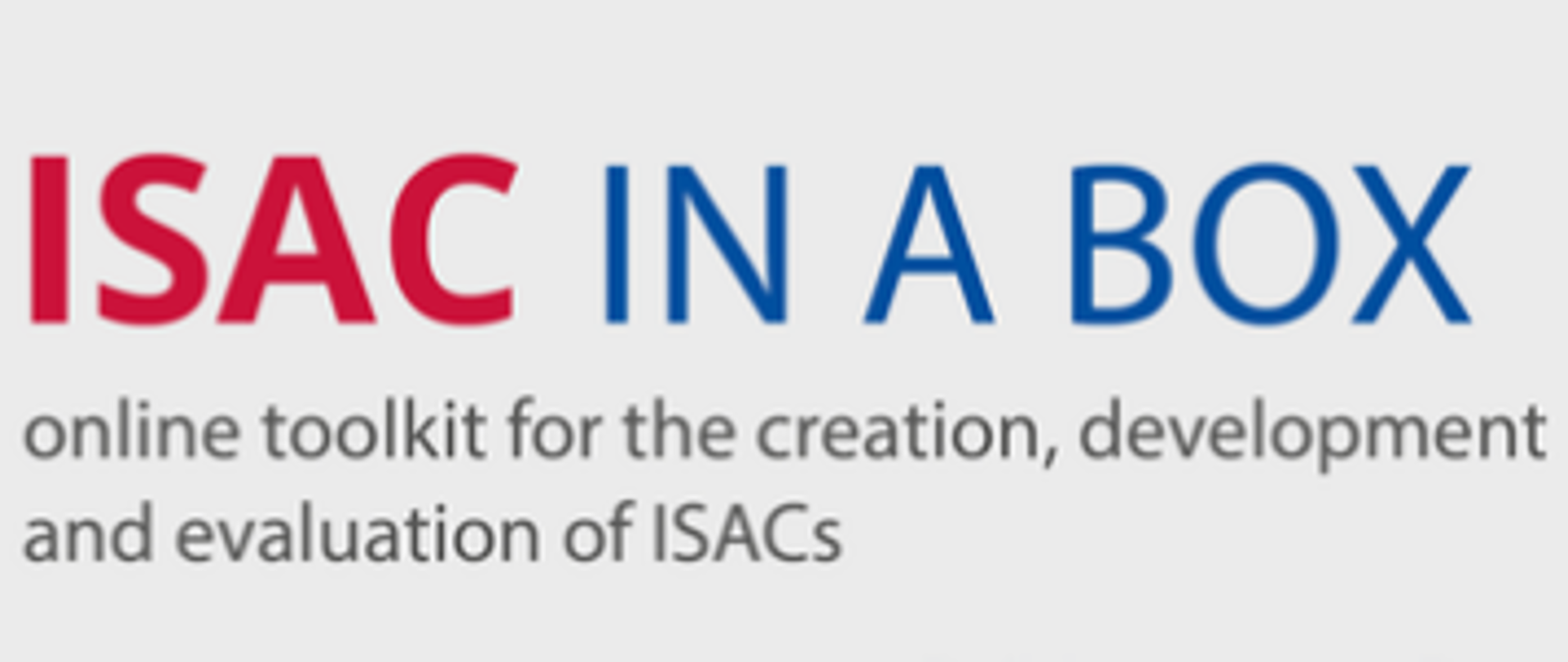 napis ISAC in the box i logo ENISA na szarym tle