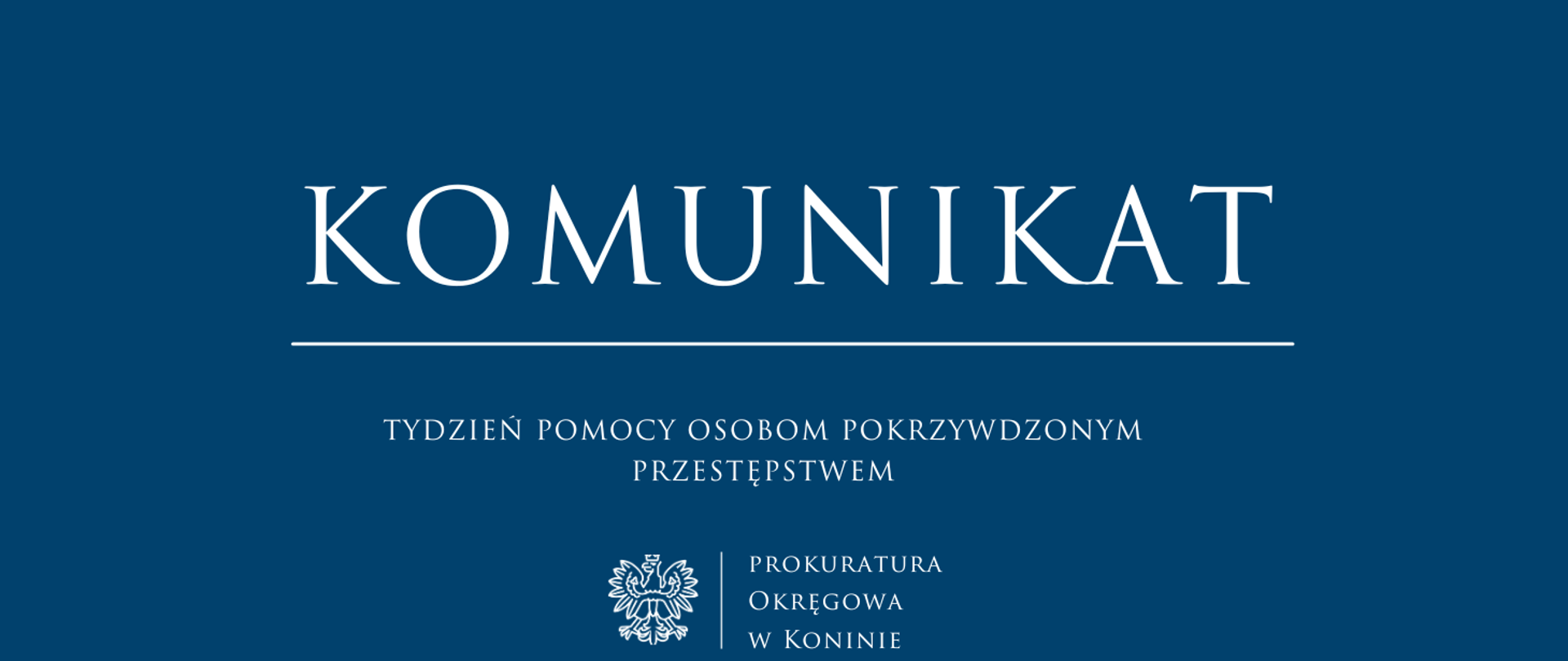 TYDZIEŃ POMOCY OSOBOM POKRZYWDZONYM PRZESTĘPSTWEM