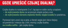 Gdzie umieścić czujkę dualną?