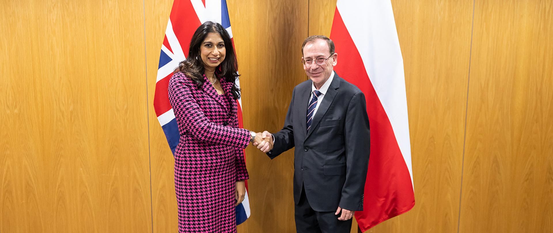 Minister Mariusz Kamiński with the head of the British Ministry of Internal Affairs