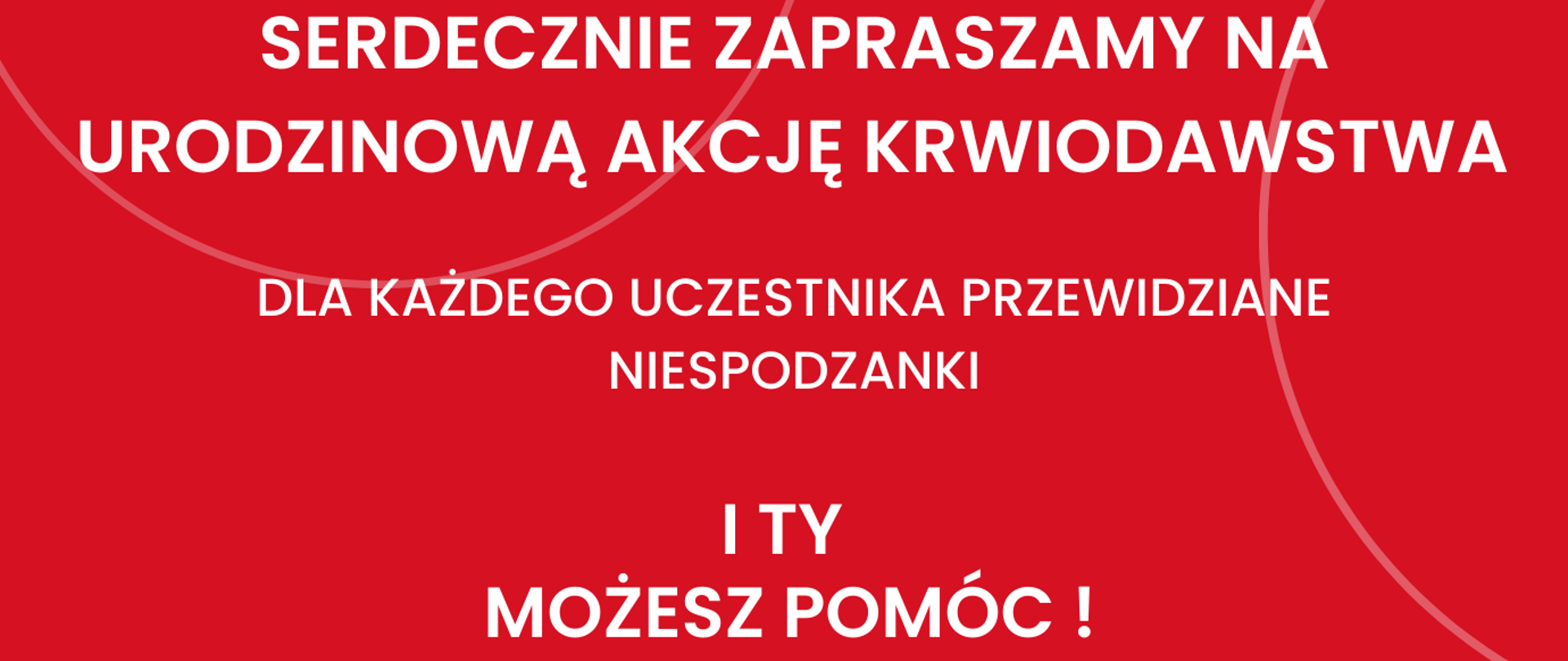 Zaproszenie na akcję krwiodawstwa w KW PSP w Warszawie