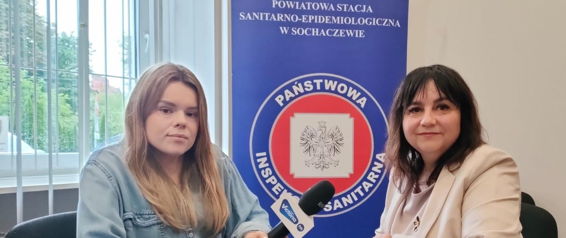 Nagranie audycji Radia Viktoria w Powiatowej Stacji Sanitarno-Epidemiologicznej w Sochaczewie