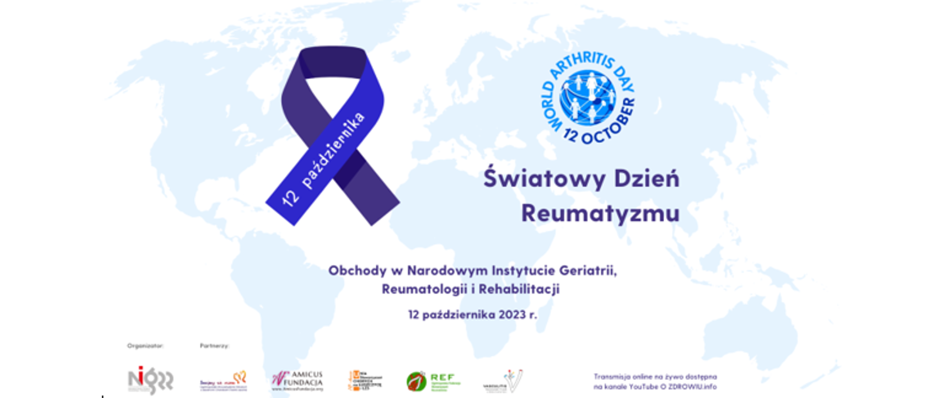 Baner Światowy Dzień Reumatyzmu