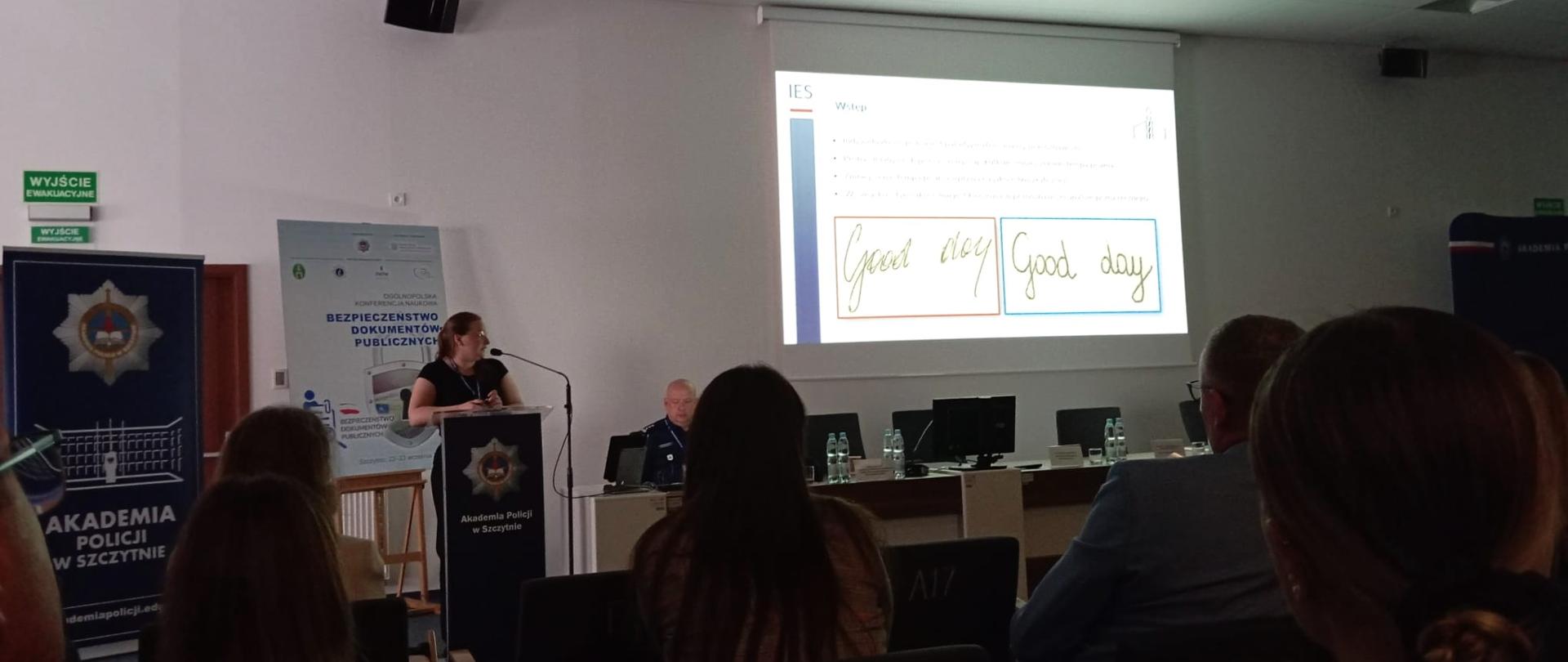 Anna Szafrańska podczas prezentacji