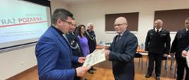 Narada roczna podsumowująca działalność będzińskich strażaków w 2022 roku