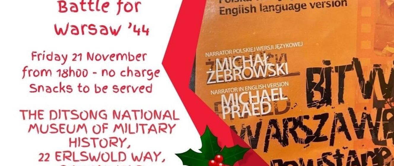 Pokaz filmu „Bitwa o Warszawę, Powstanie Warszawskie 1944” w Johannesburgu