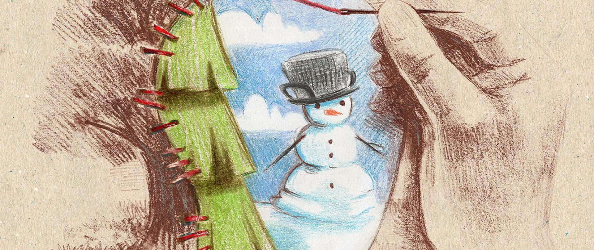 Emilia Wasilewska, projekt kartki świątecznej, baner