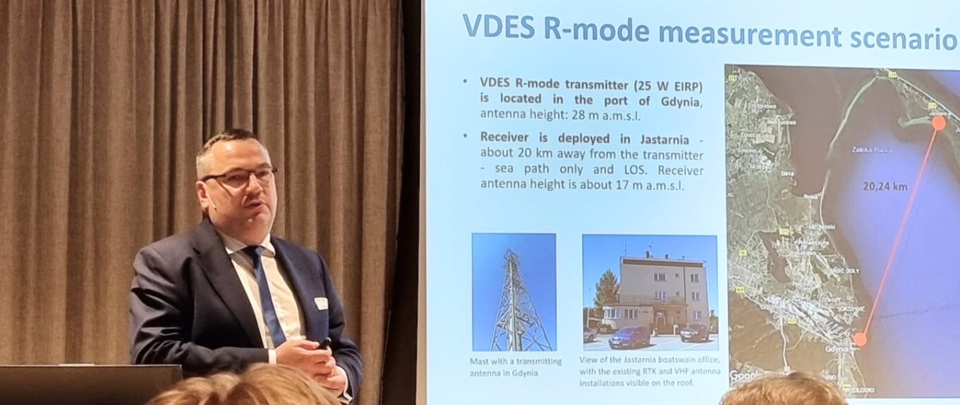 Krzysztof Bronk, PhD at the International seminar "Smart Maritime Future in the Baltic Sea Region”