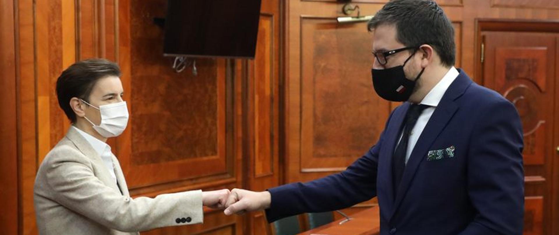 Współpracy politycznej, gospodarczo-inwestycyjnej oraz w obszarze wspierania serbskich reform ukierunkowanych na wypełnienie unijnych wymogów akcesyjnych poświęcone było spotkanie premier A. Brnabić z Ambasadorem RP, które odbyło się w dniu 9.12.2020 r.