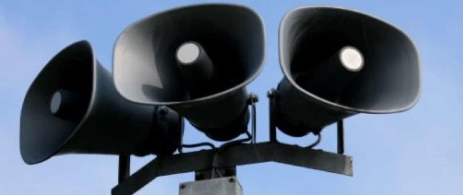 Na zdjęciu syrena alarmowa