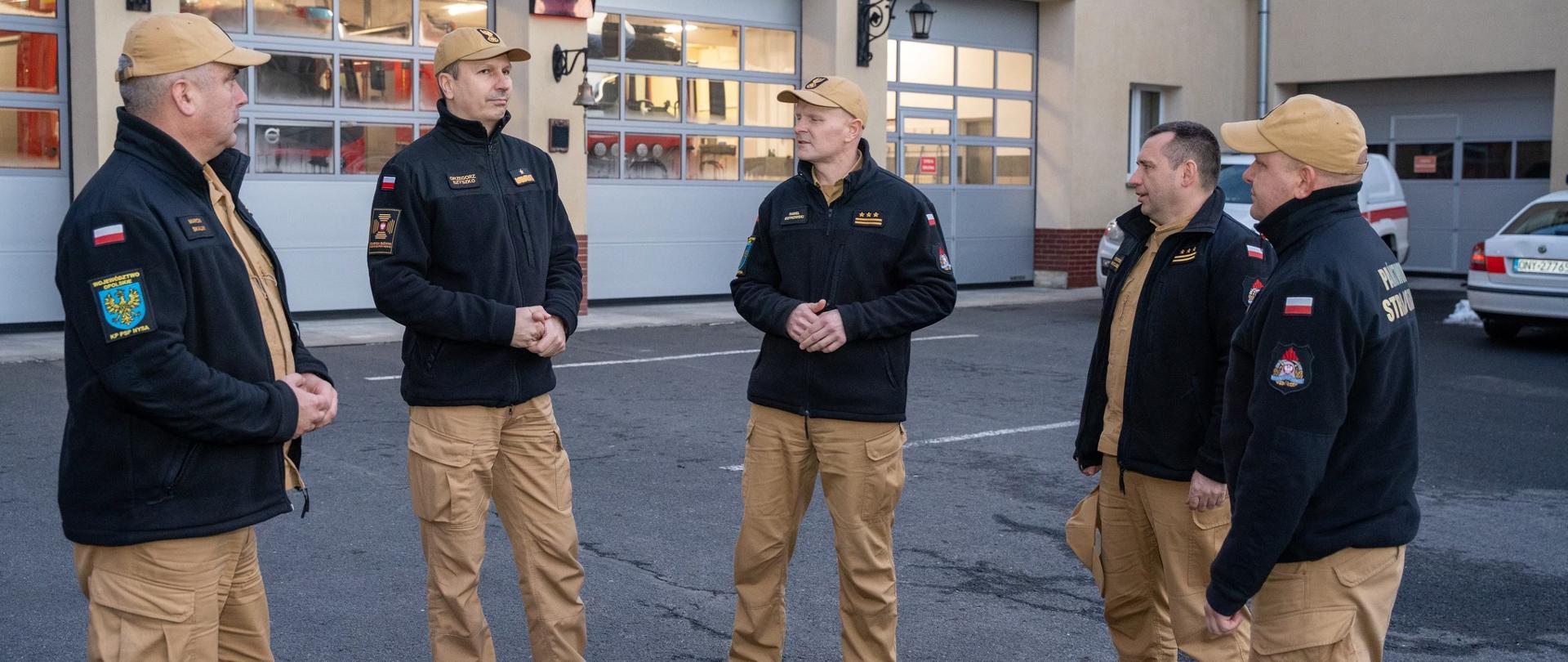 Wizytacja nadbryg. Grzegorza Szyszko - Zastępcy Komendanta Głównego PSP w Komendzie Powiatowej Państwowej Straży Pożarnej w Nysie
