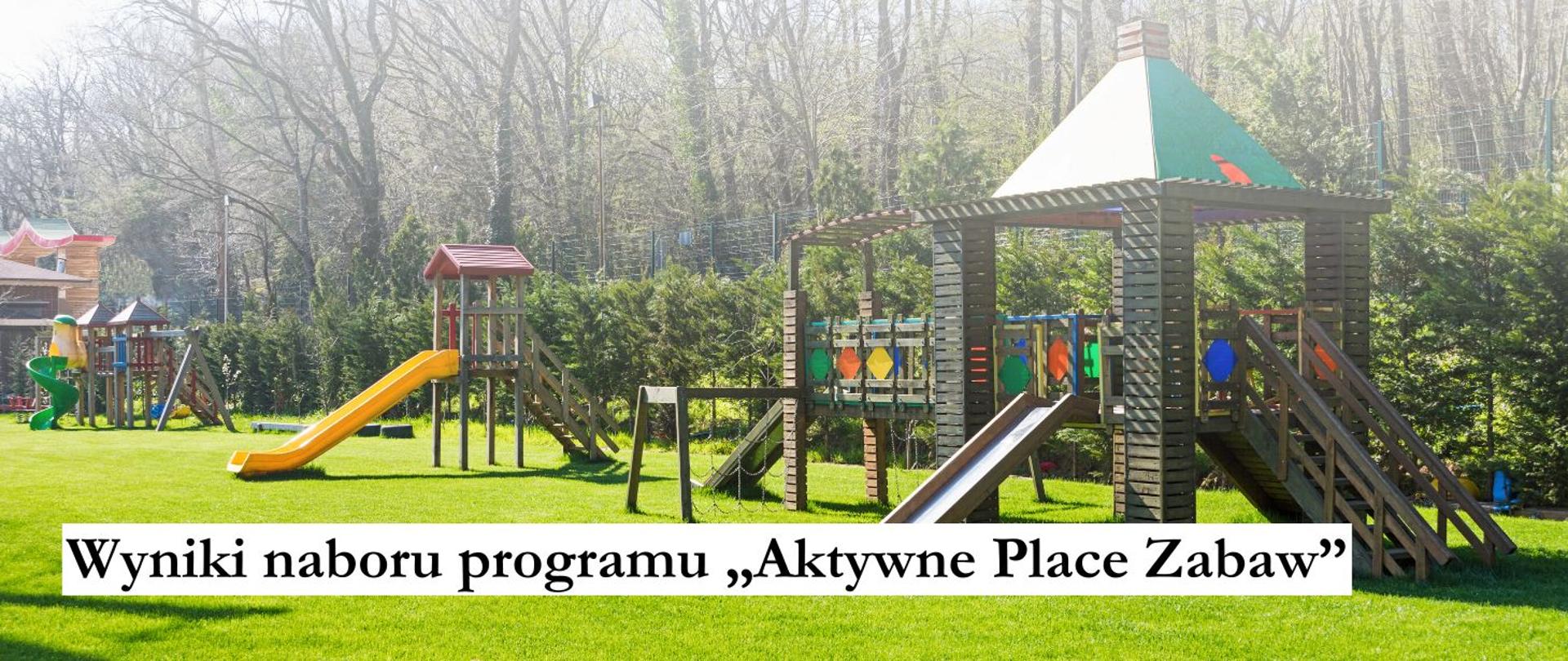 Wyniki naboru programu Aktywne Place Zabaw