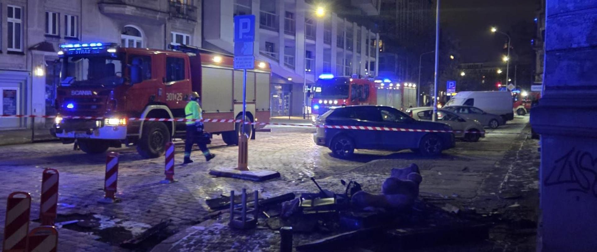 Pożar mieszkania w budynku wielorodzinnym we Wrocławiu