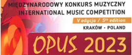 Dyplom w Międzynarodowym Konkursie Muzycznym, piątej edycji OPUS 2023 w Krakowie.